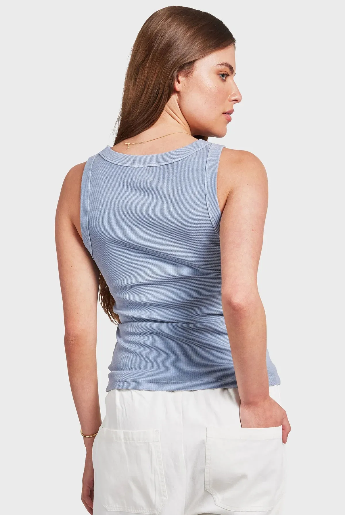 ACADEMY BRAND - Essential Rib Tank - Lavender Ash