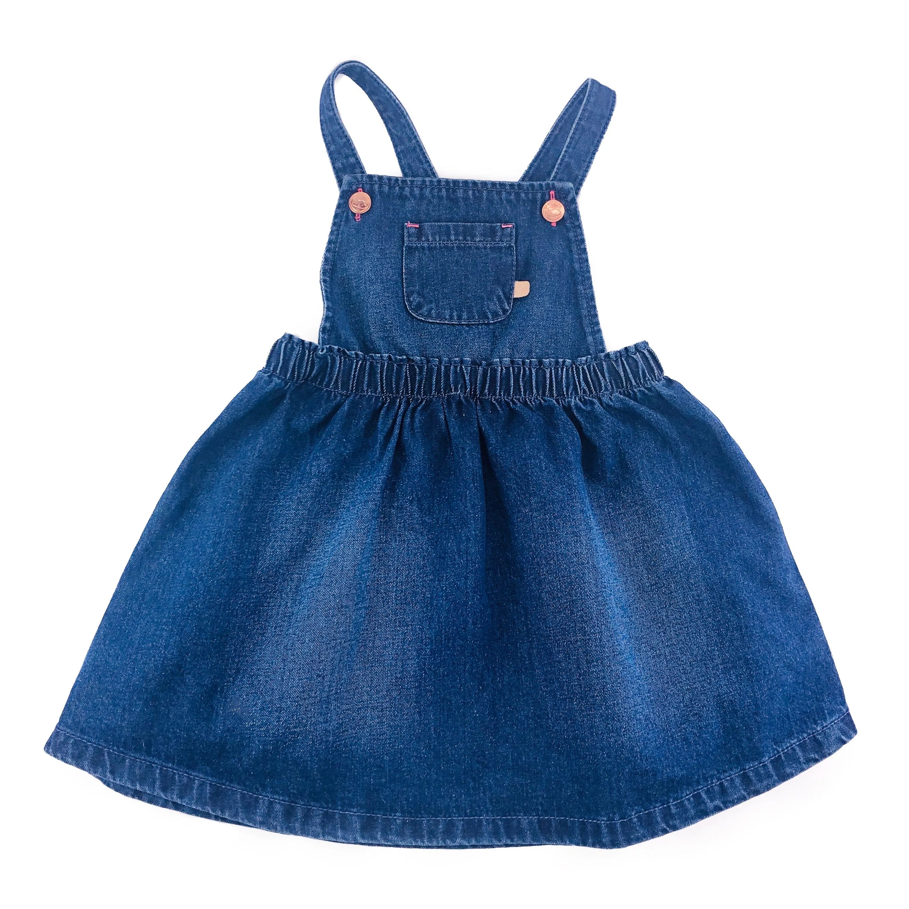 Baby Girl Denim Overall Skirt