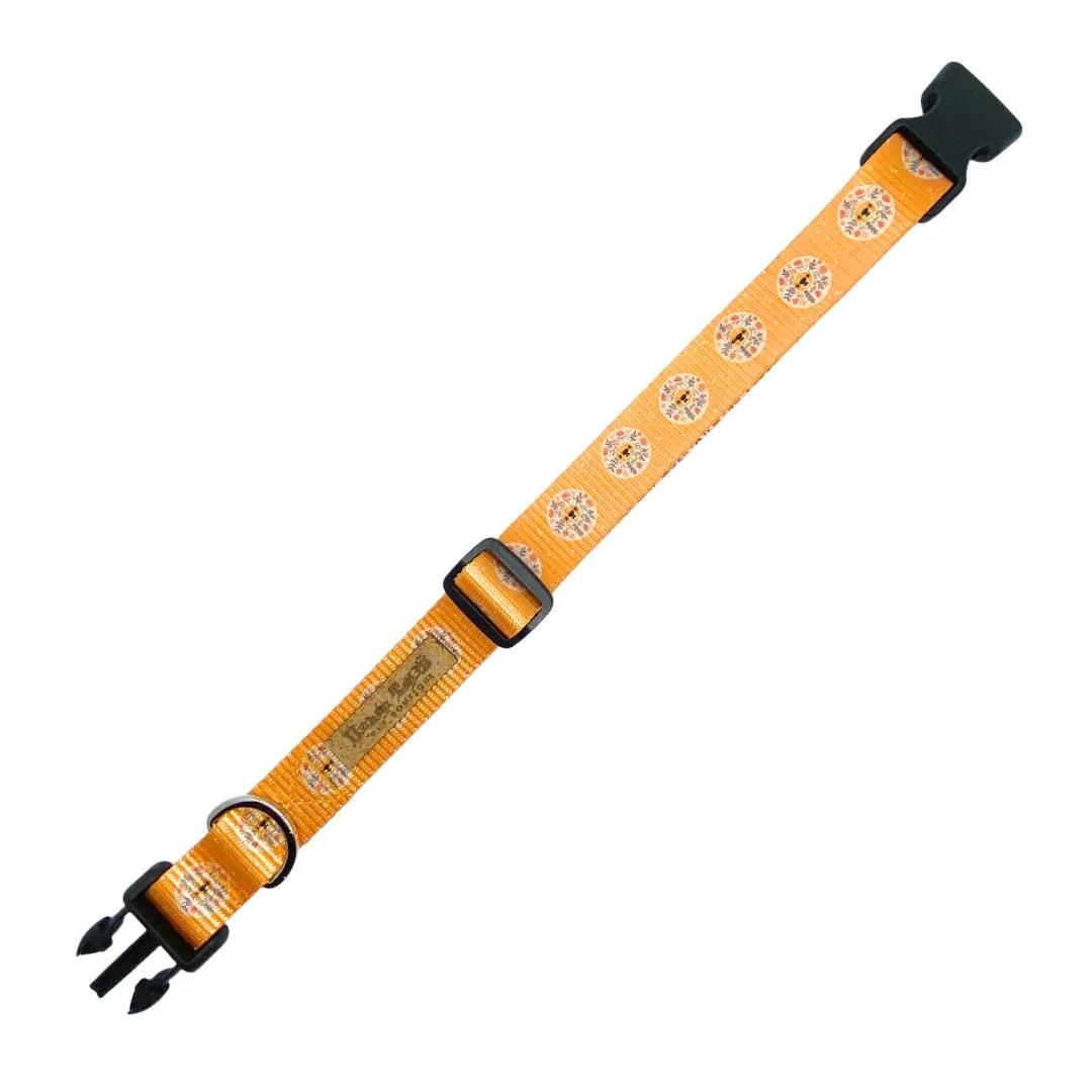 Blooming Lions Dog Collar