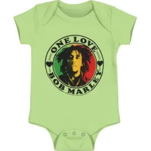 Bob Marley One Love Lime Baby Bodysuit