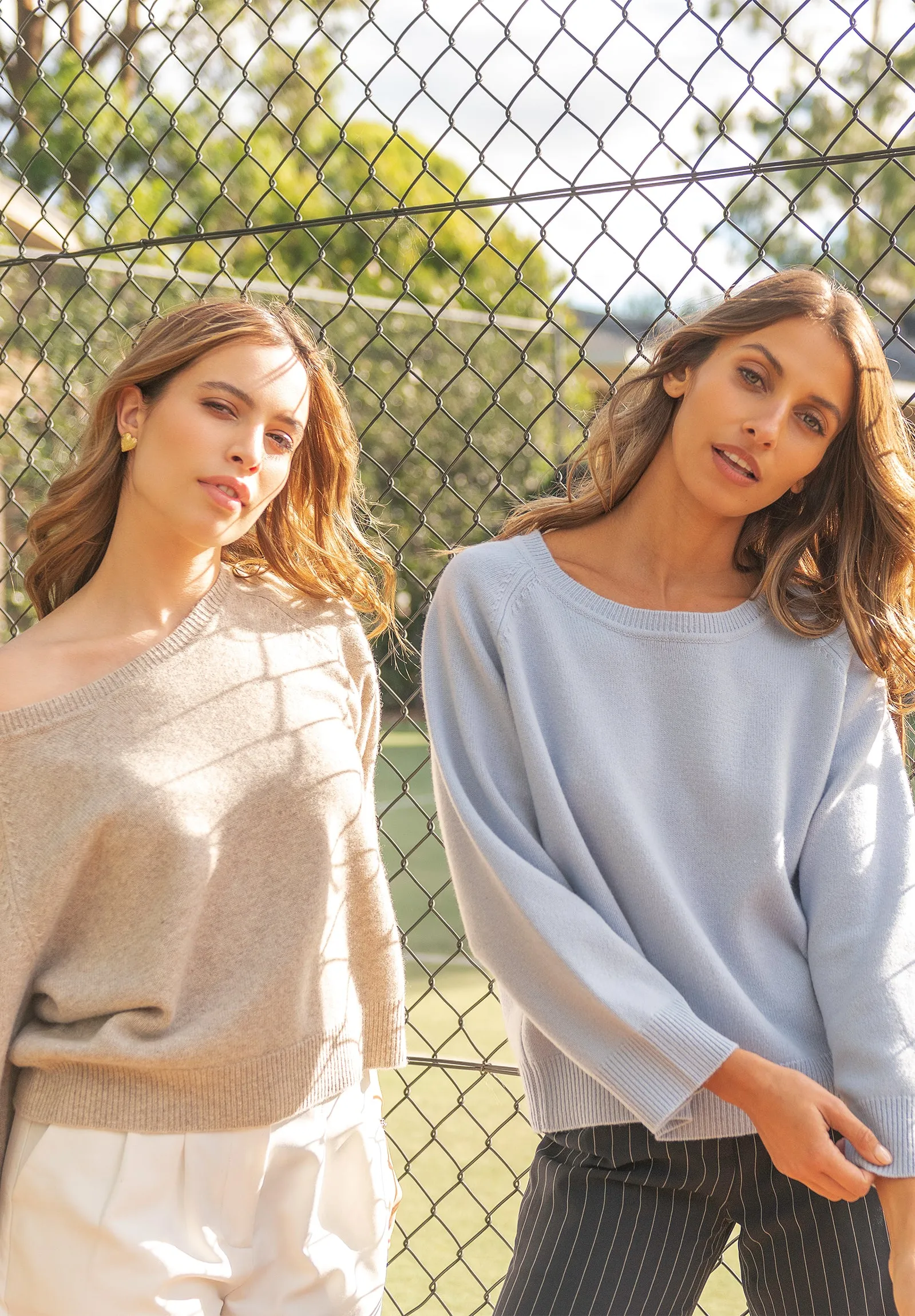 Cristina Natural Relaxed Merino Wool Sweater