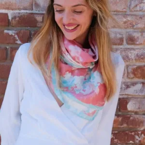 Fresh Beauty Large Square Silk Scarf
