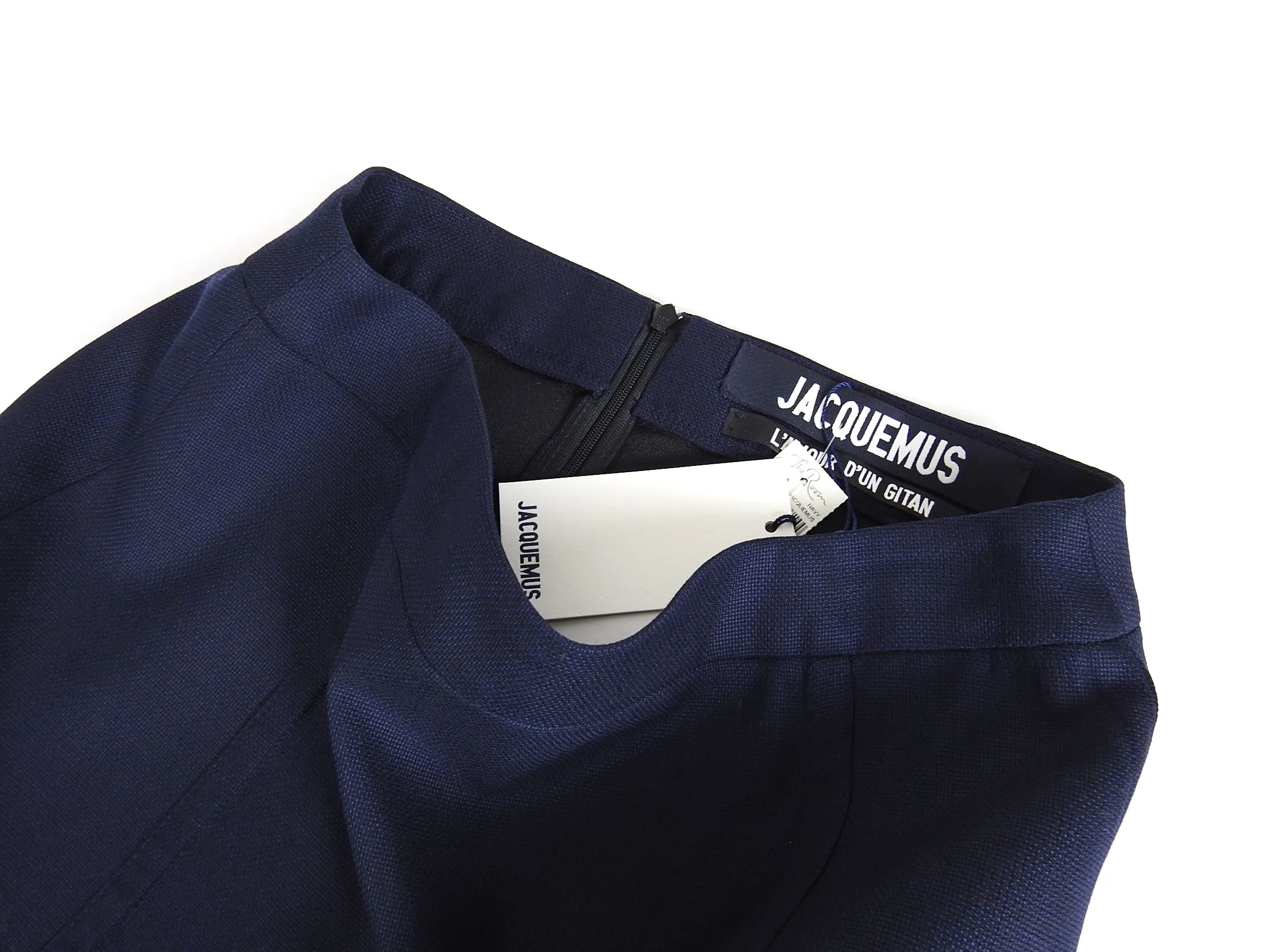Jacquemus Navy La Jupe Foncee with Ruffle Hem – USA 8
