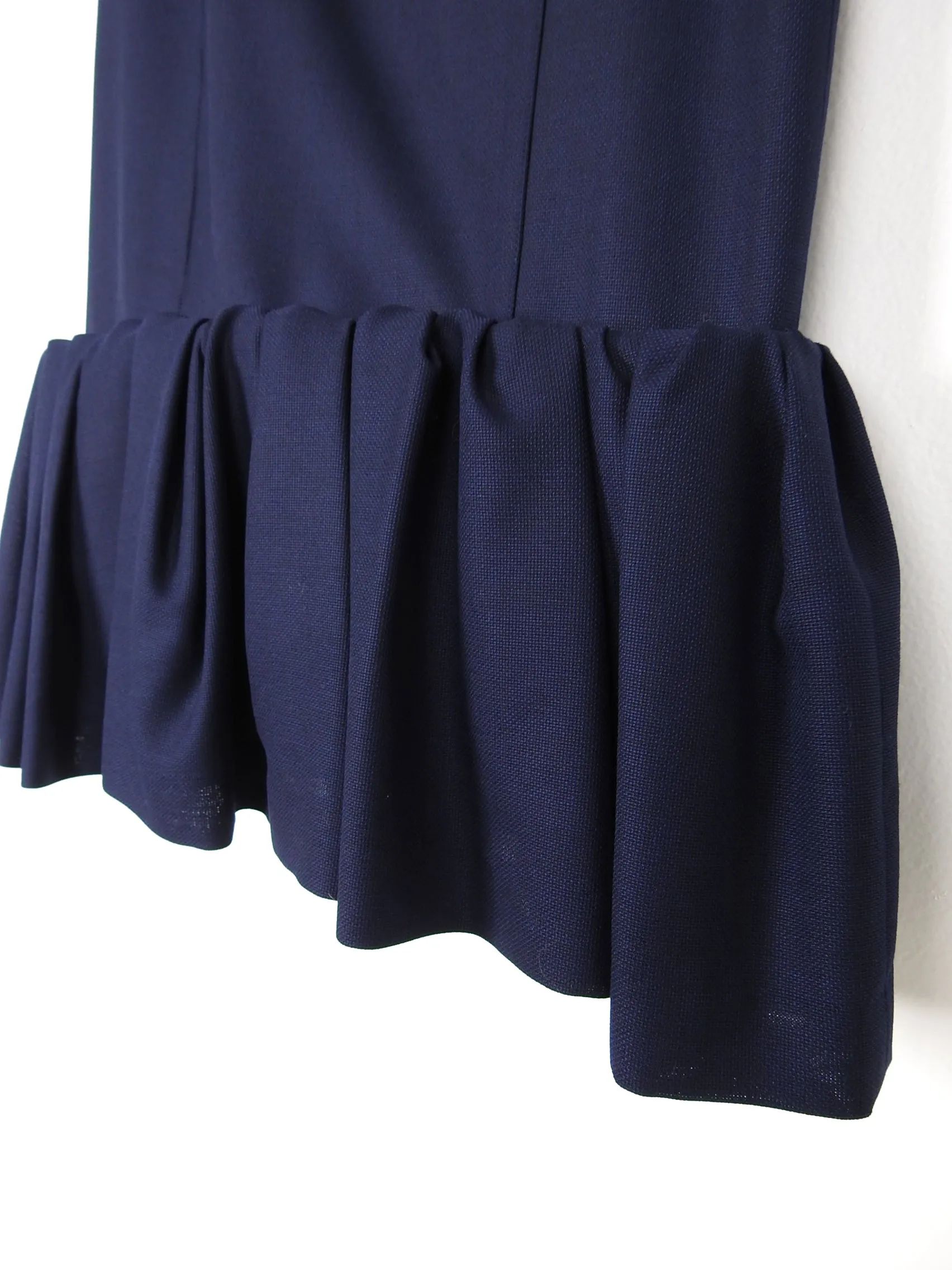Jacquemus Navy La Jupe Foncee with Ruffle Hem – USA 8