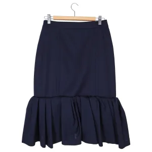 Jacquemus Navy La Jupe Foncee with Ruffle Hem – USA 8