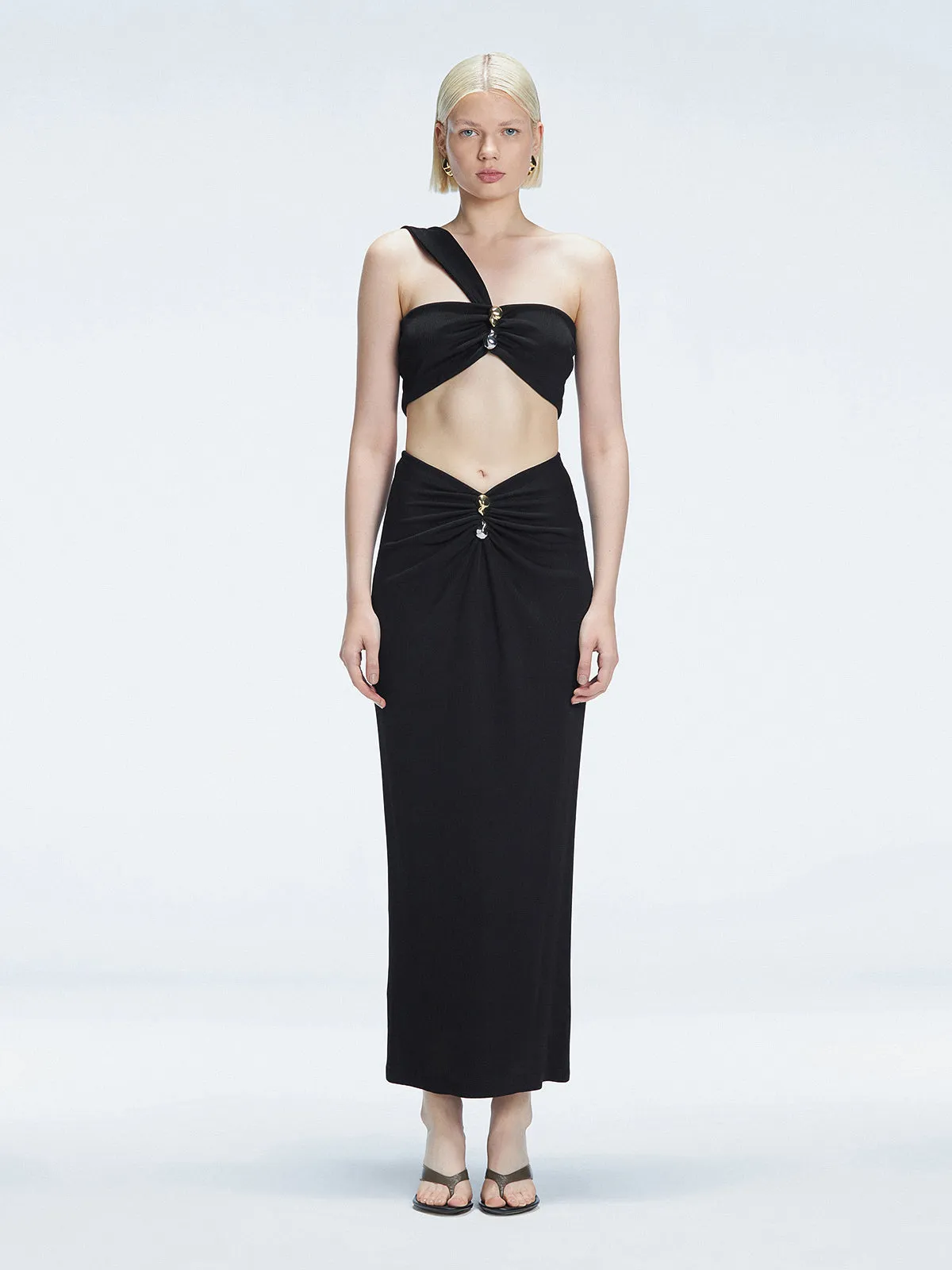 Lane Black Top and Esmeralda Black Skirt