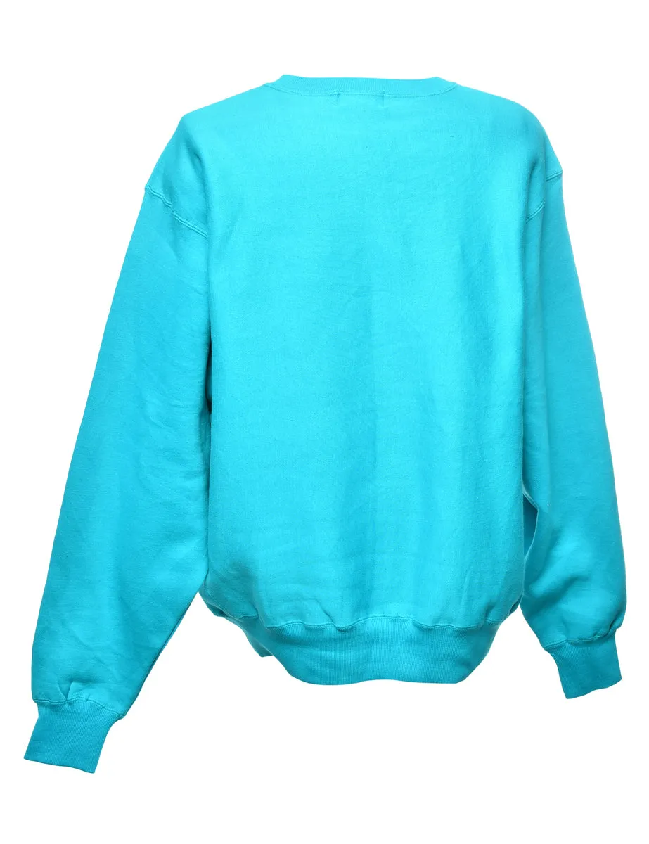 Light Blue Plain Sweatshirt - XL
