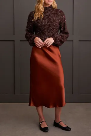 Marsala Midi Skirt
