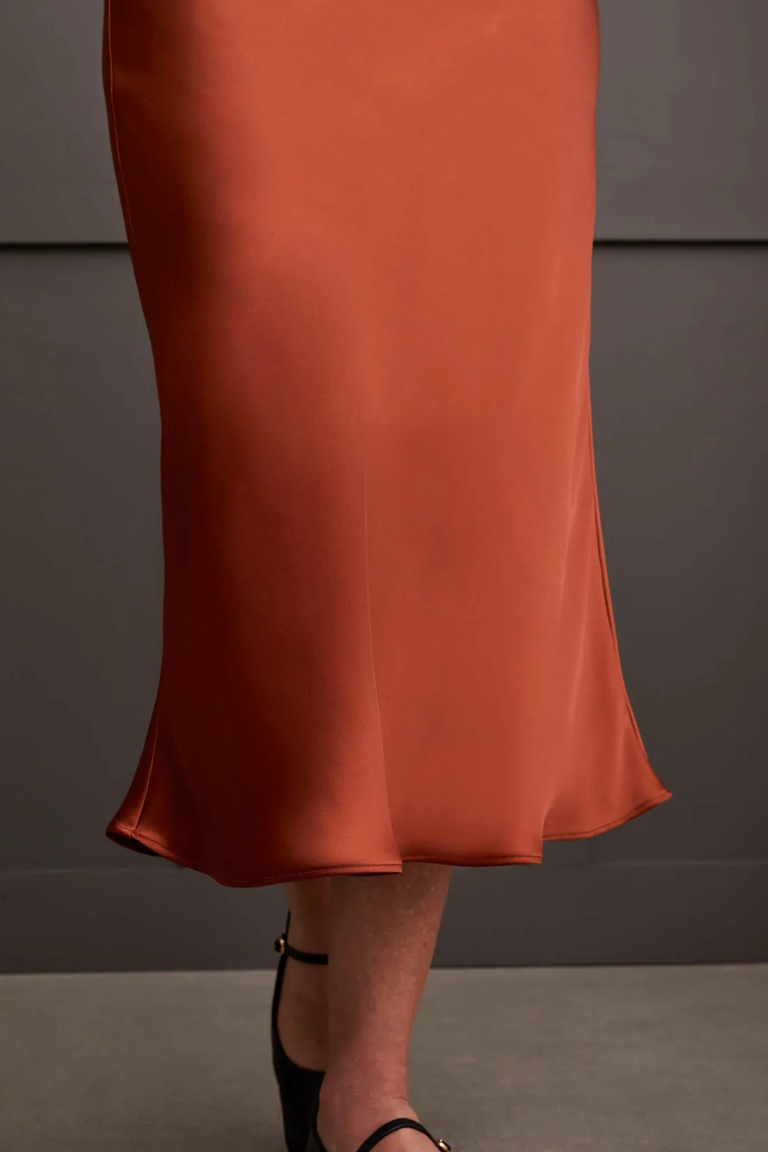 Marsala Midi Skirt