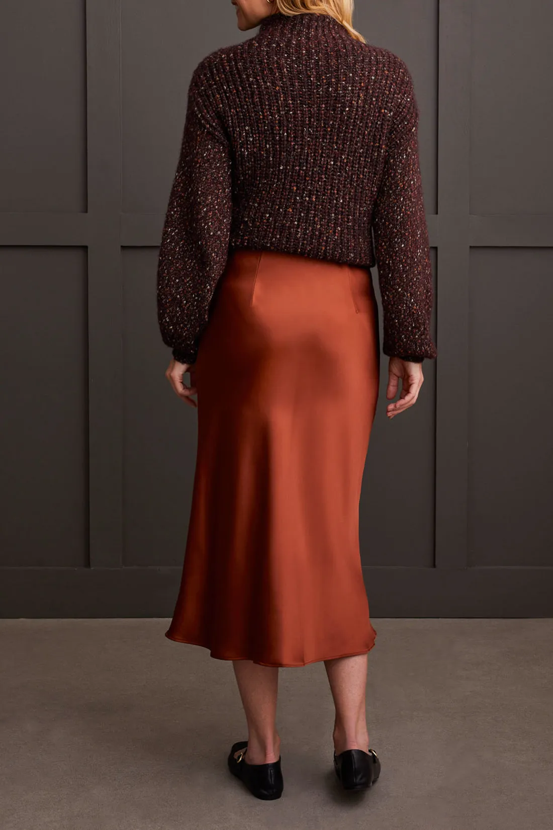 Marsala Midi Skirt