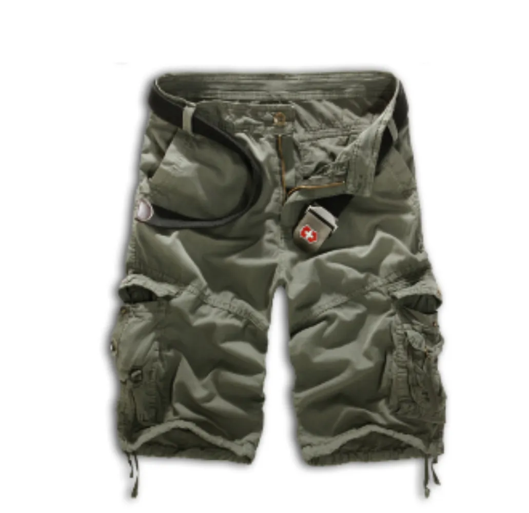 Mens Long Cargo Shorts