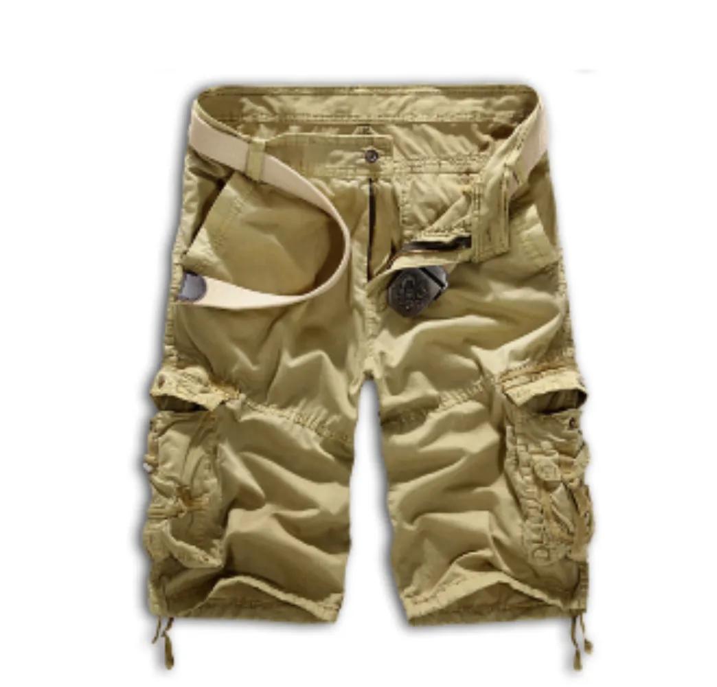 Mens Long Cargo Shorts