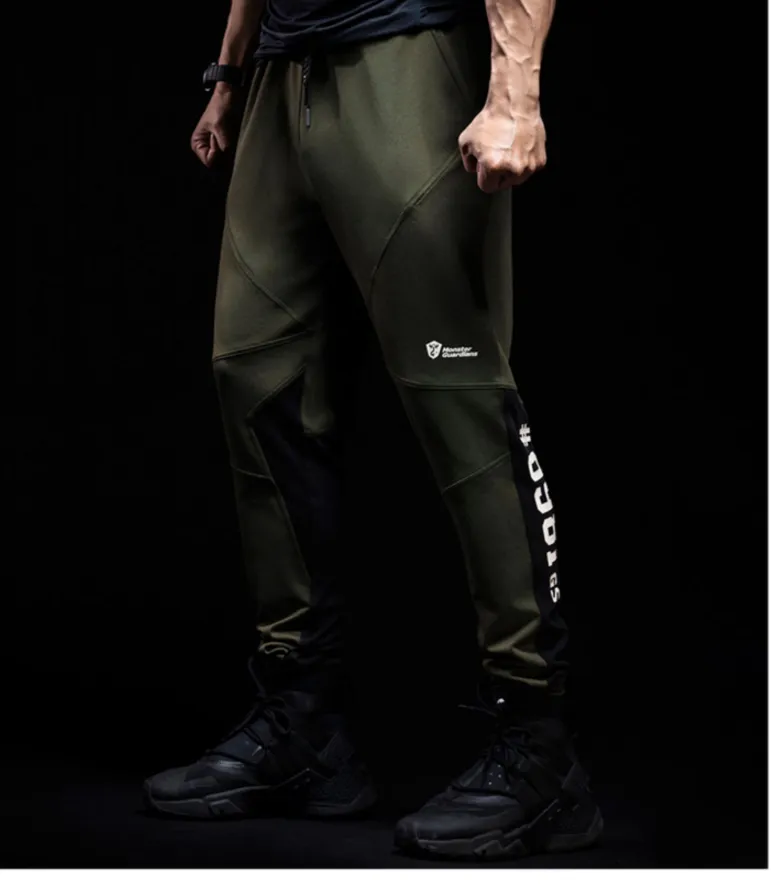 MONSTER GUARDIANS SLIM TRACK PANTS WITH BACK PRINT DESIGN