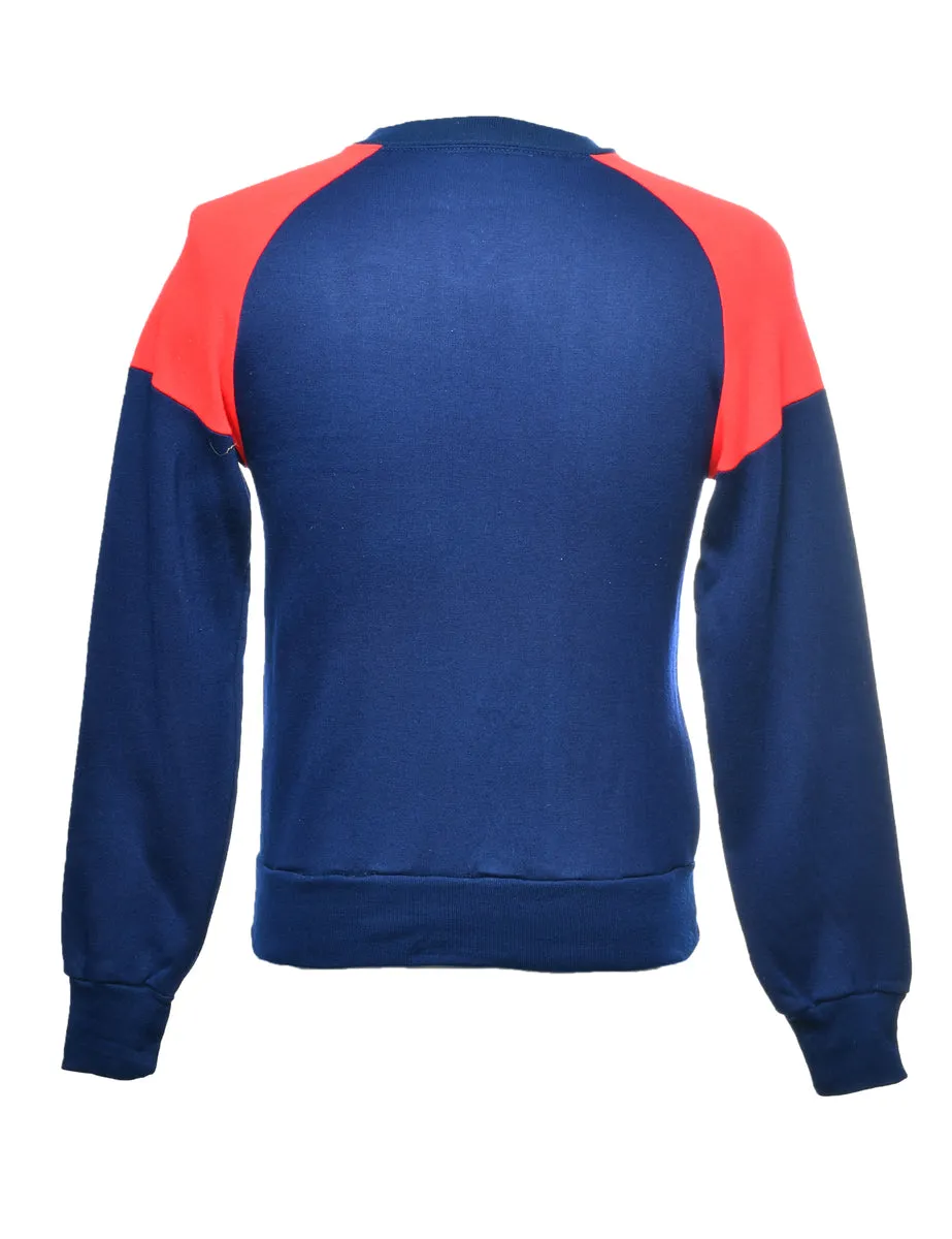 Navy Plain Sweatshirt - M