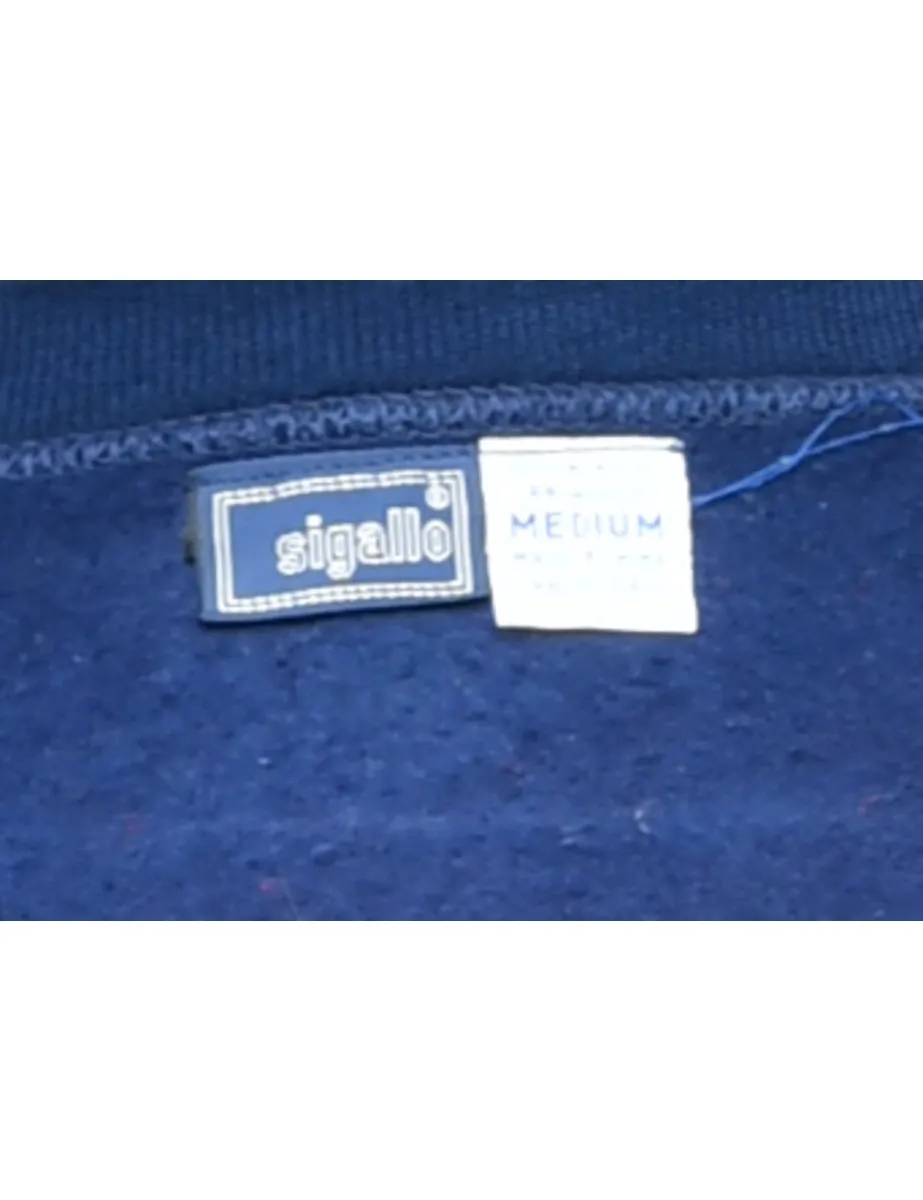 Navy Plain Sweatshirt - M