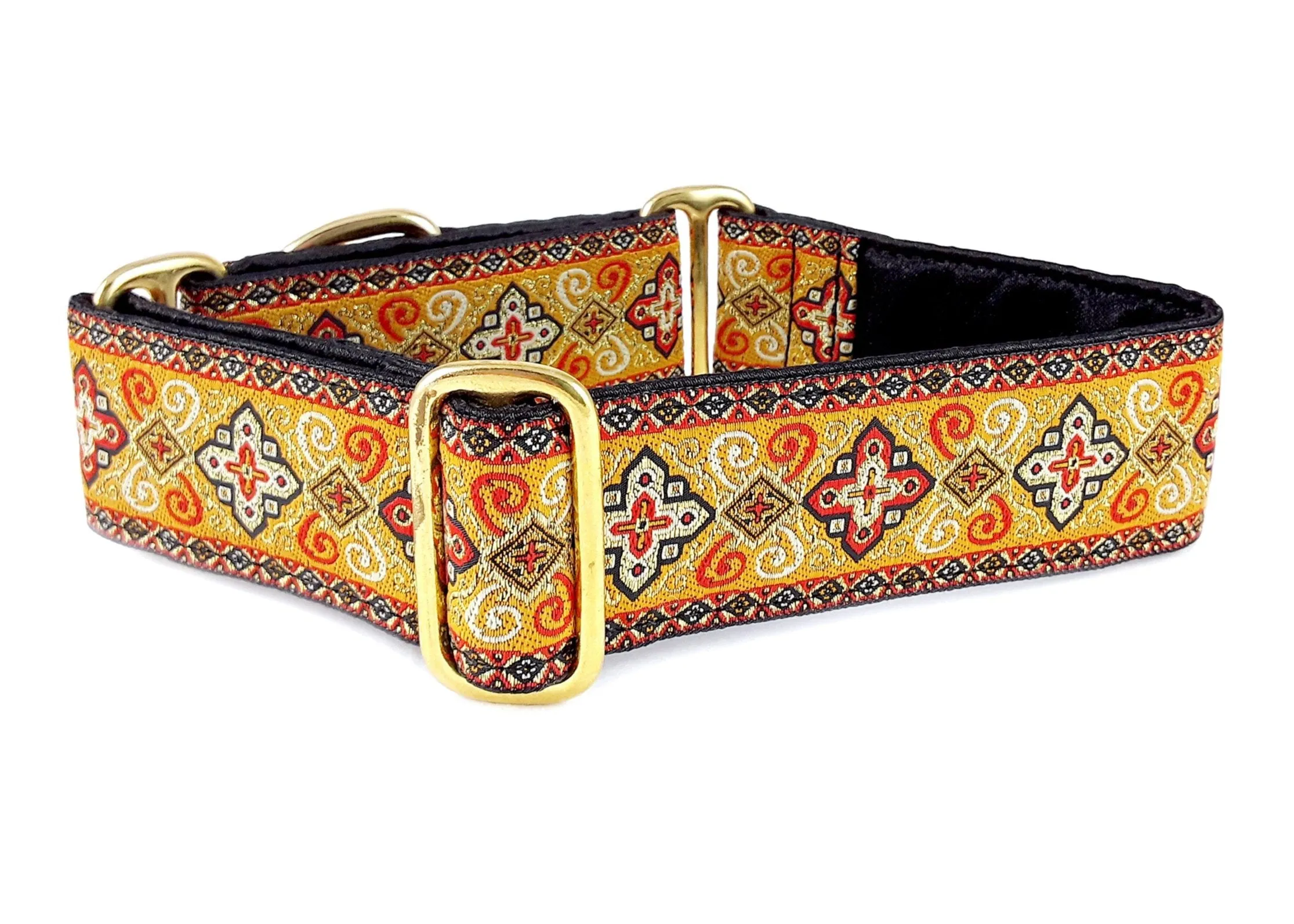 Nobility in Orange - Martingale or Buckle Dog Collar - 1.5" Width