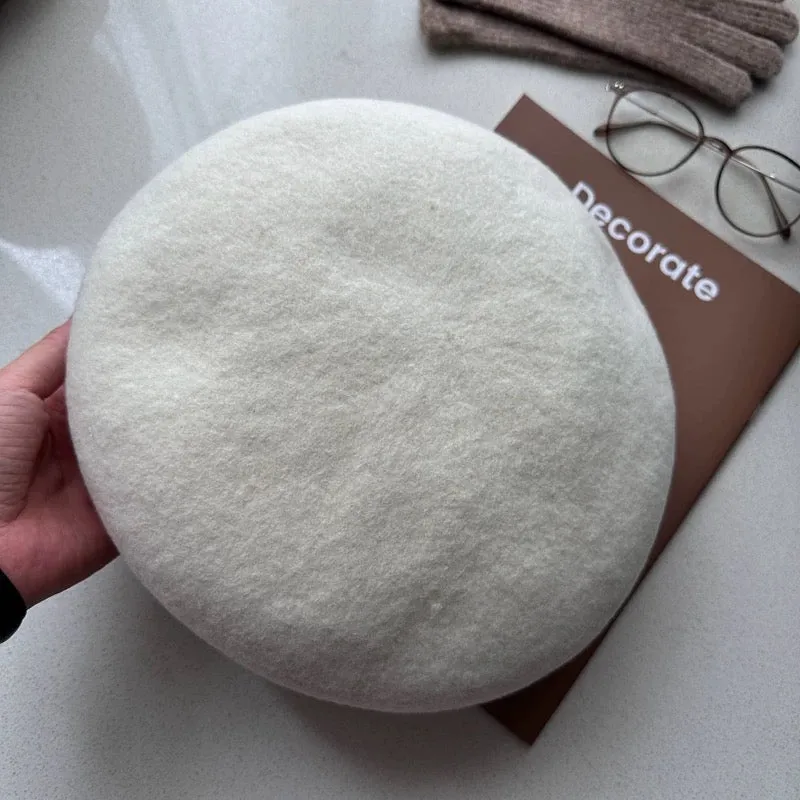Oversized 100% Wool Beret