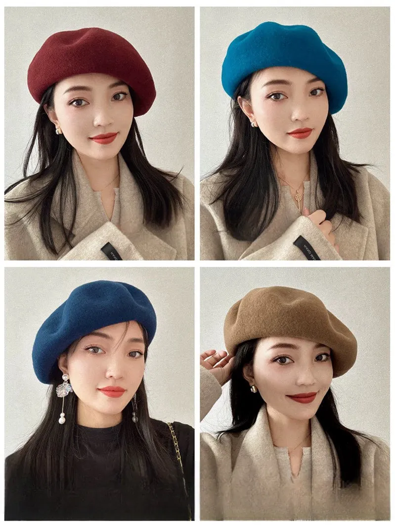 Oversized 100% Wool Beret