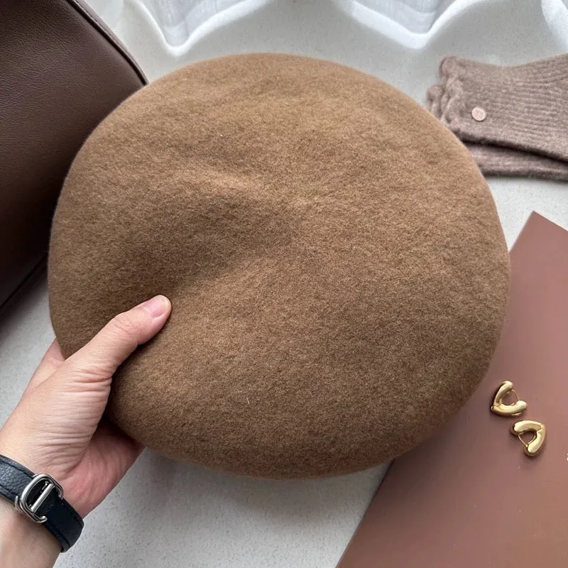 Oversized 100% Wool Beret