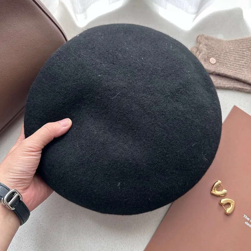 Oversized 100% Wool Beret