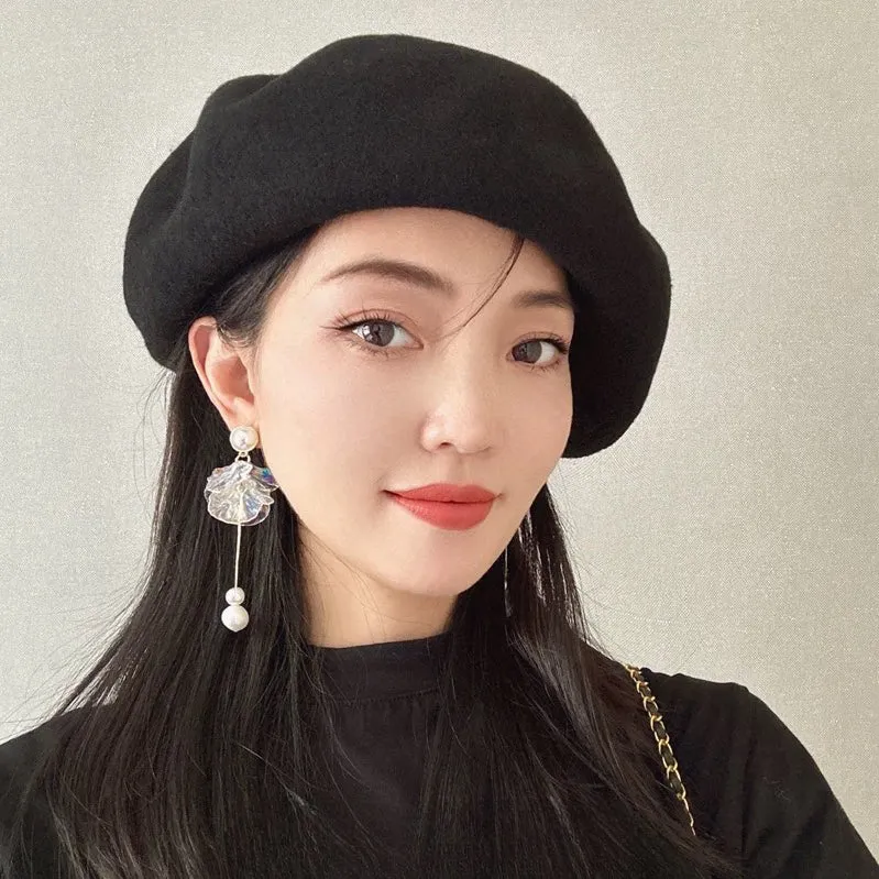 Oversized 100% Wool Beret