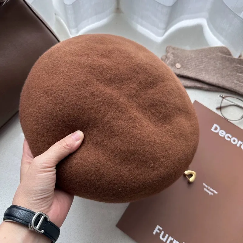 Oversized 100% Wool Beret