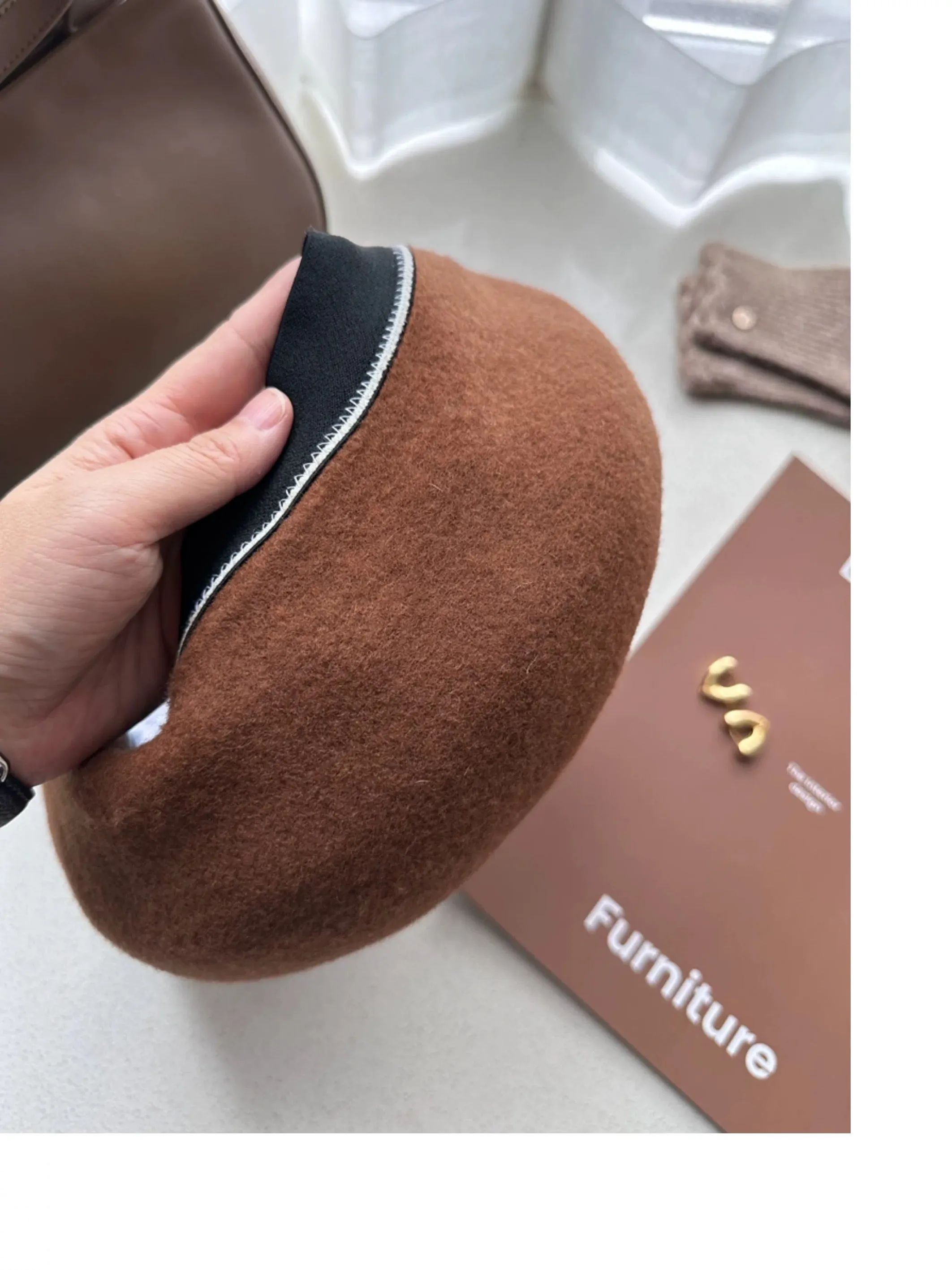 Oversized 100% Wool Beret