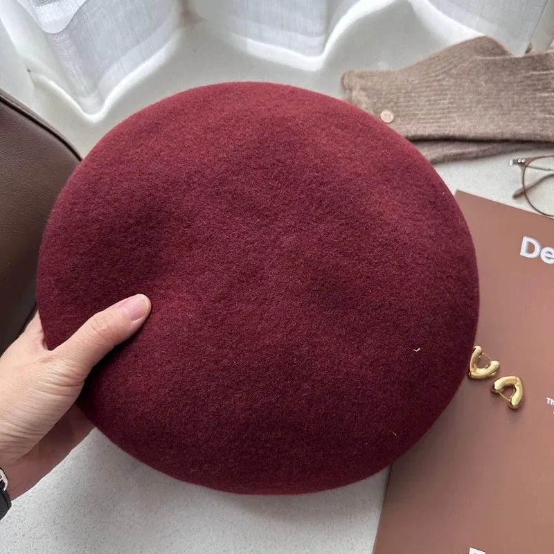 Oversized 100% Wool Beret