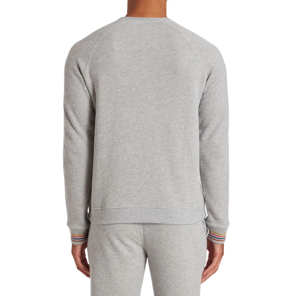 PAUL SMITH Artist Stripe Cuff LS Top - Grey