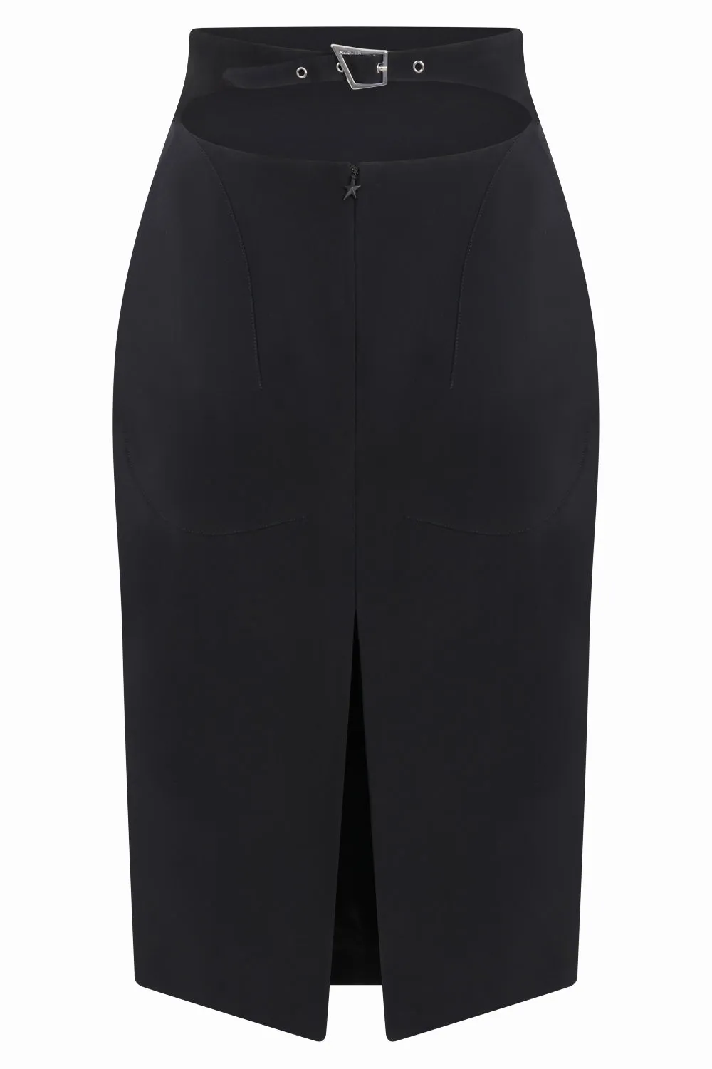 Pencil Midi Skirt | Black