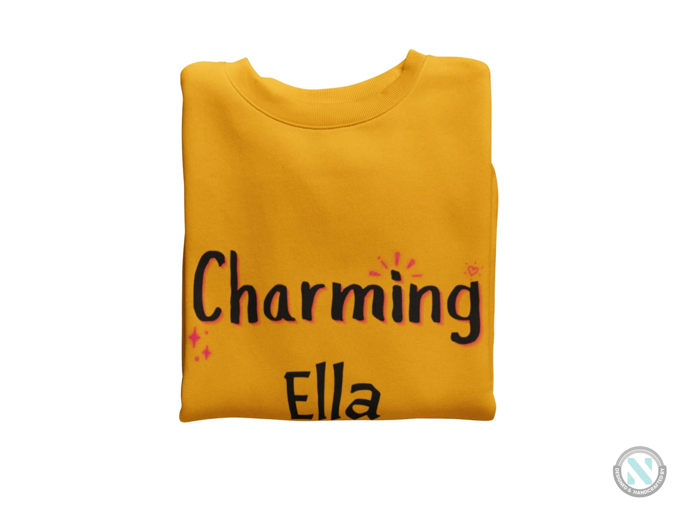 Personalized Name Toddler Girls Sweatshirt with Charming Text