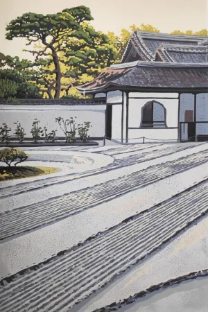 "Ginkaku-ji Sand" print by Alexandra Buckle