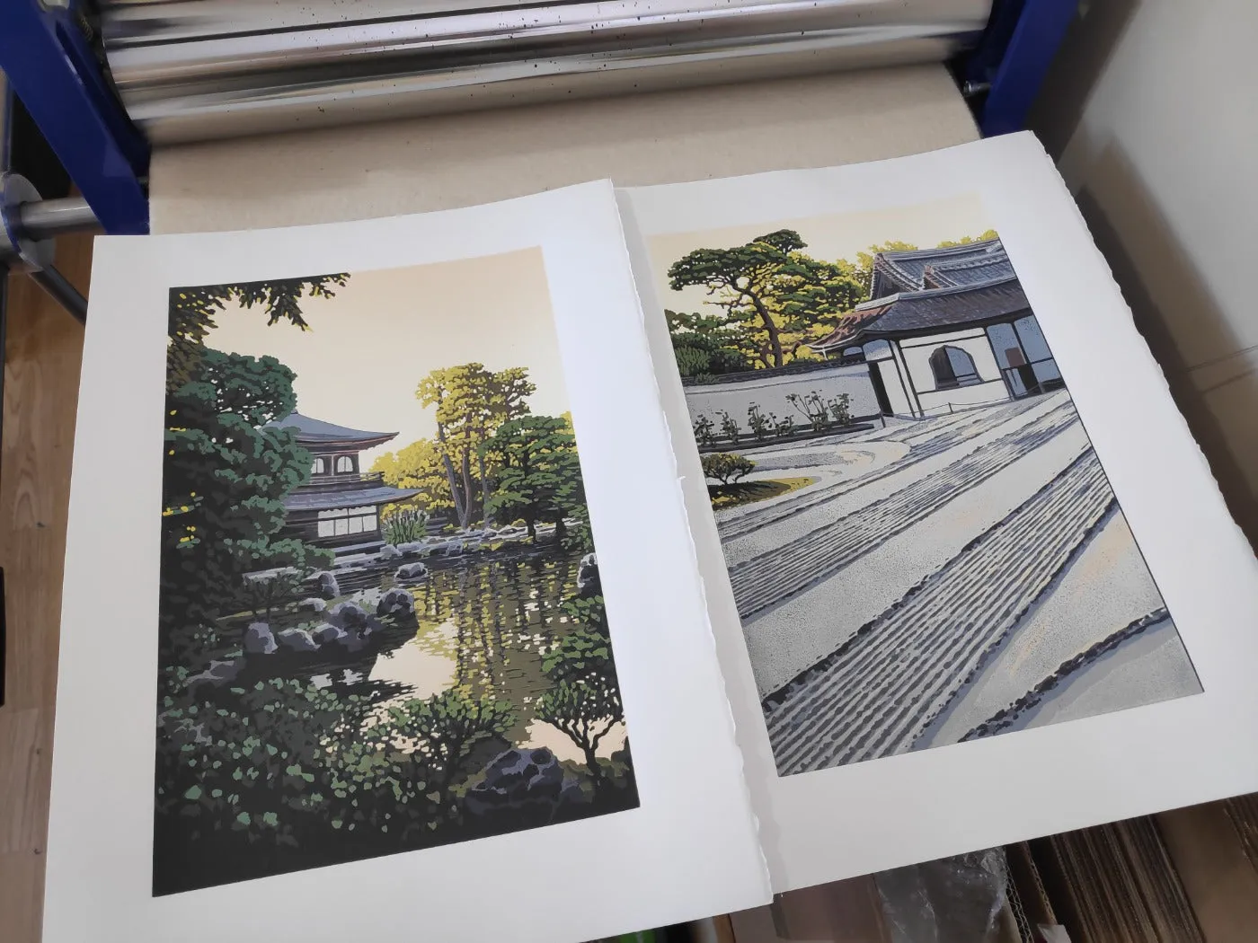 "Ginkaku-ji Sand" print by Alexandra Buckle