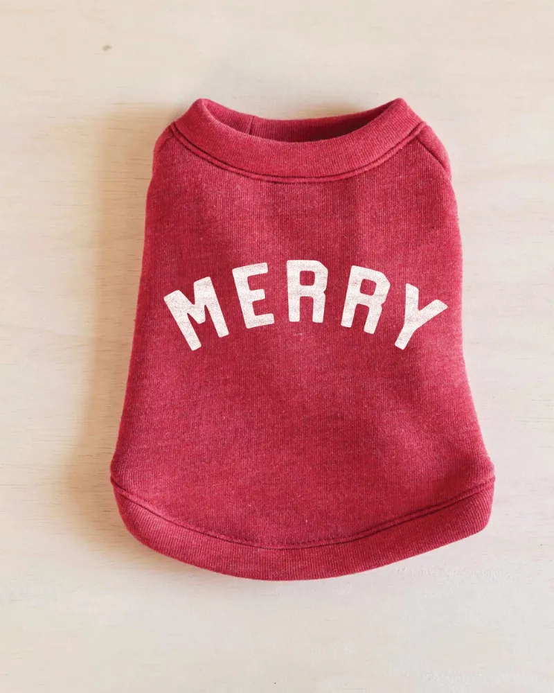 "Merry" Holiday Sweatshirt for Dogs (SALE)