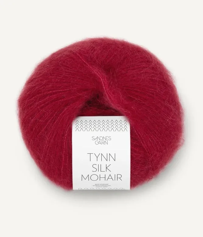 Sandnes Garn Tynn Silk Mohair 57% mohair, 28% silk and 15% wool