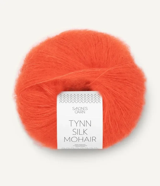 Sandnes Garn Tynn Silk Mohair 57% mohair, 28% silk and 15% wool