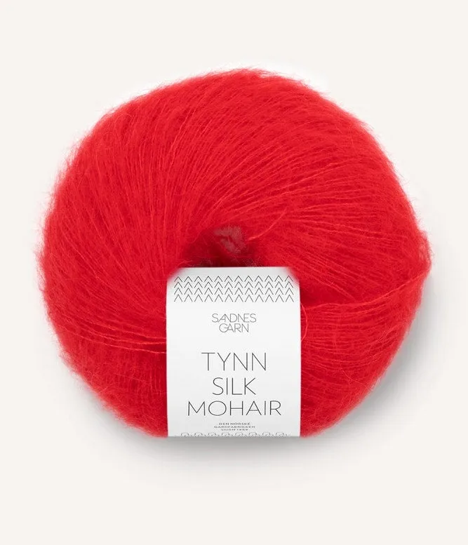 Sandnes Garn Tynn Silk Mohair 57% mohair, 28% silk and 15% wool
