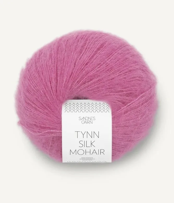 Sandnes Garn Tynn Silk Mohair 57% mohair, 28% silk and 15% wool