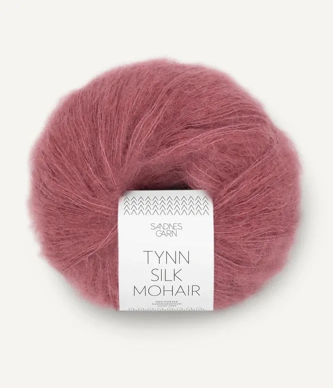 Sandnes Garn Tynn Silk Mohair 57% mohair, 28% silk and 15% wool