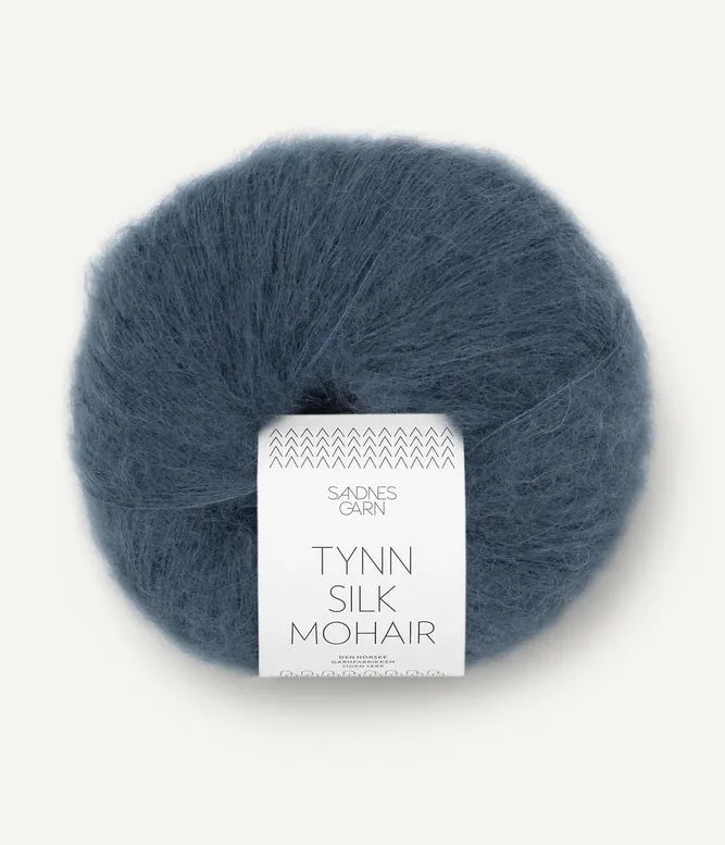 Sandnes Garn Tynn Silk Mohair 57% mohair, 28% silk and 15% wool