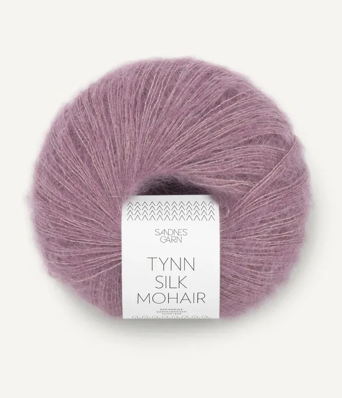 Sandnes Garn Tynn Silk Mohair 57% mohair, 28% silk and 15% wool