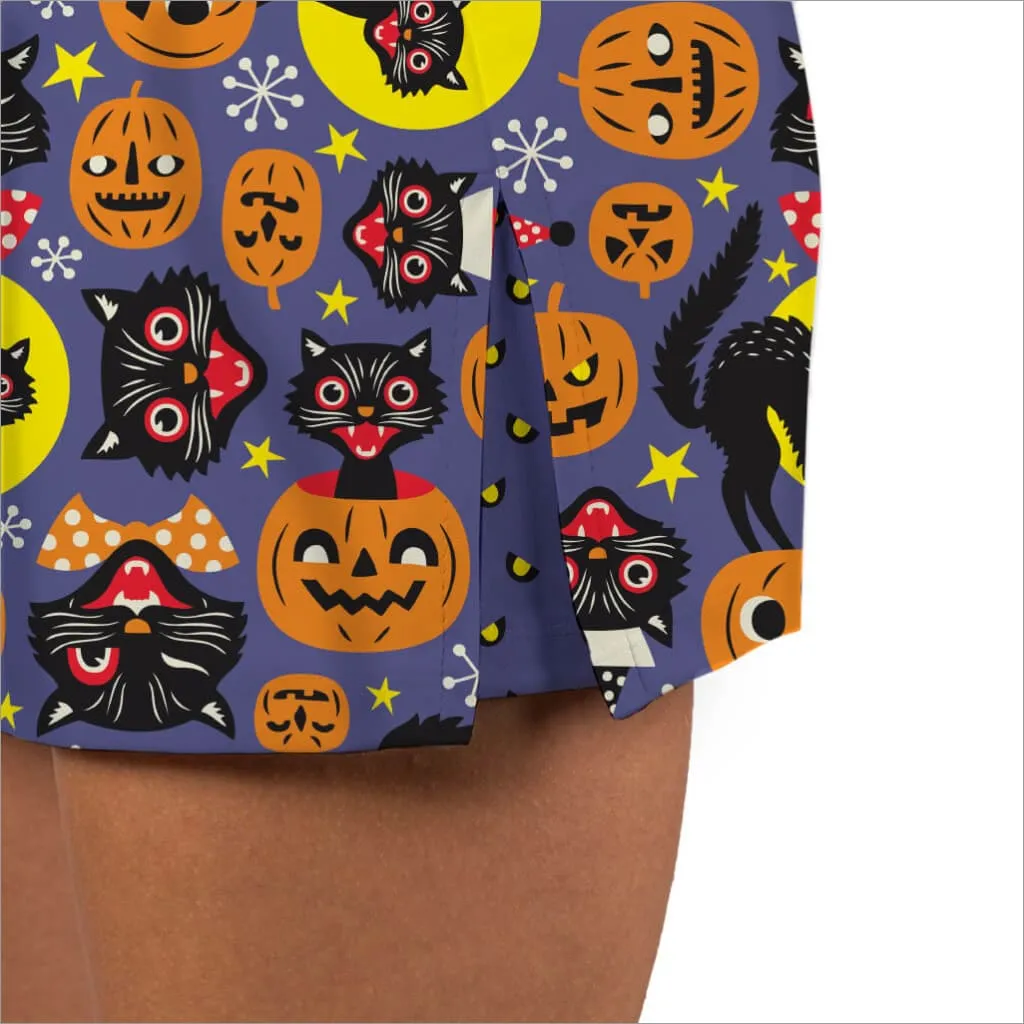 SCAREDY CAT HALLOWEEN SKORT