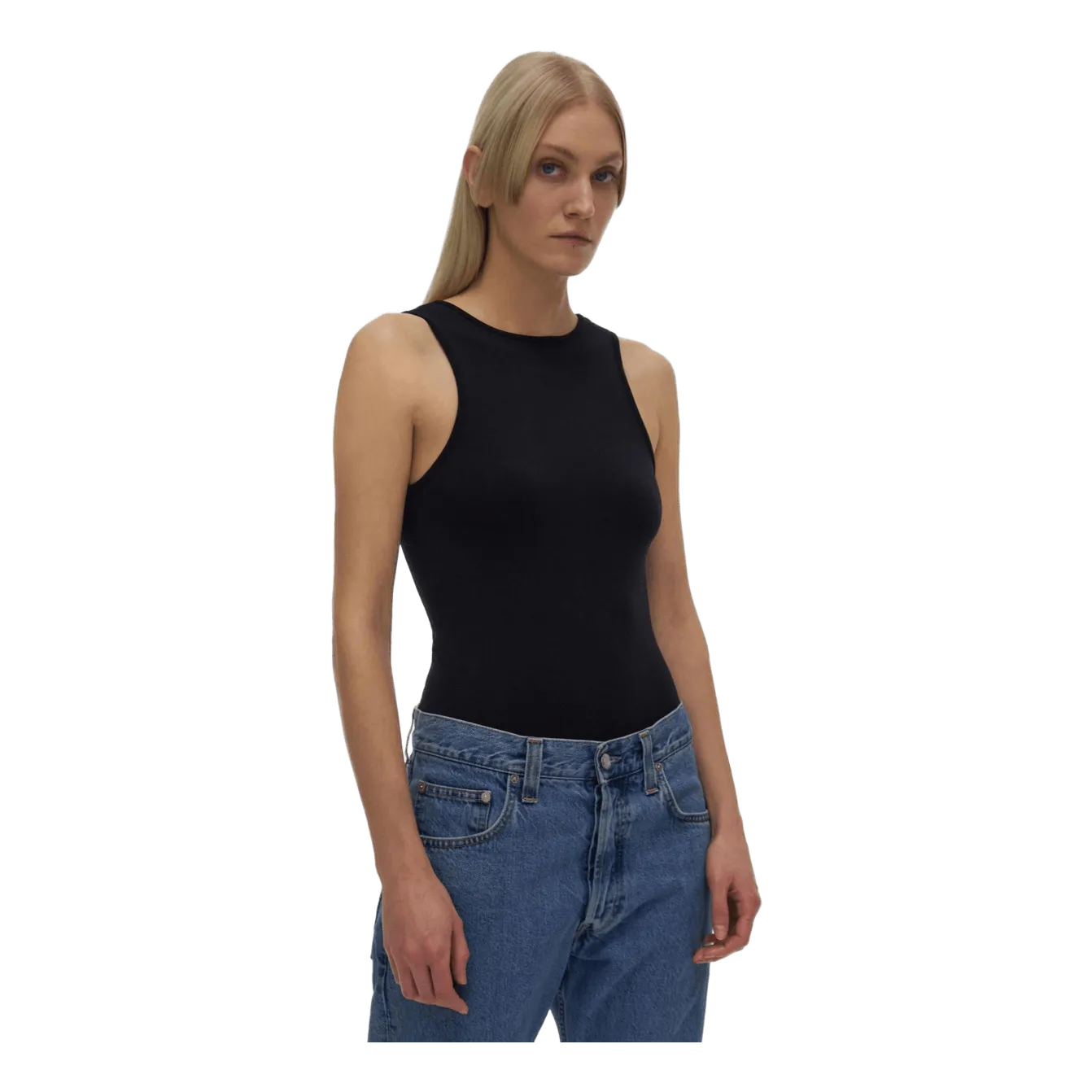 Scoop Bodysuit.seam1 Black