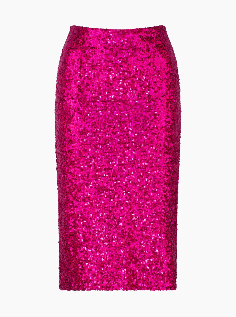 Sequin Pencil Skirt - Magenta