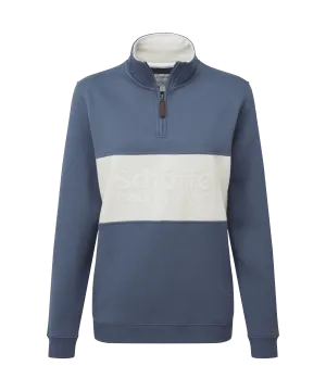 St Agnes Quarter Zip Sweatshirt - Vintage Navy