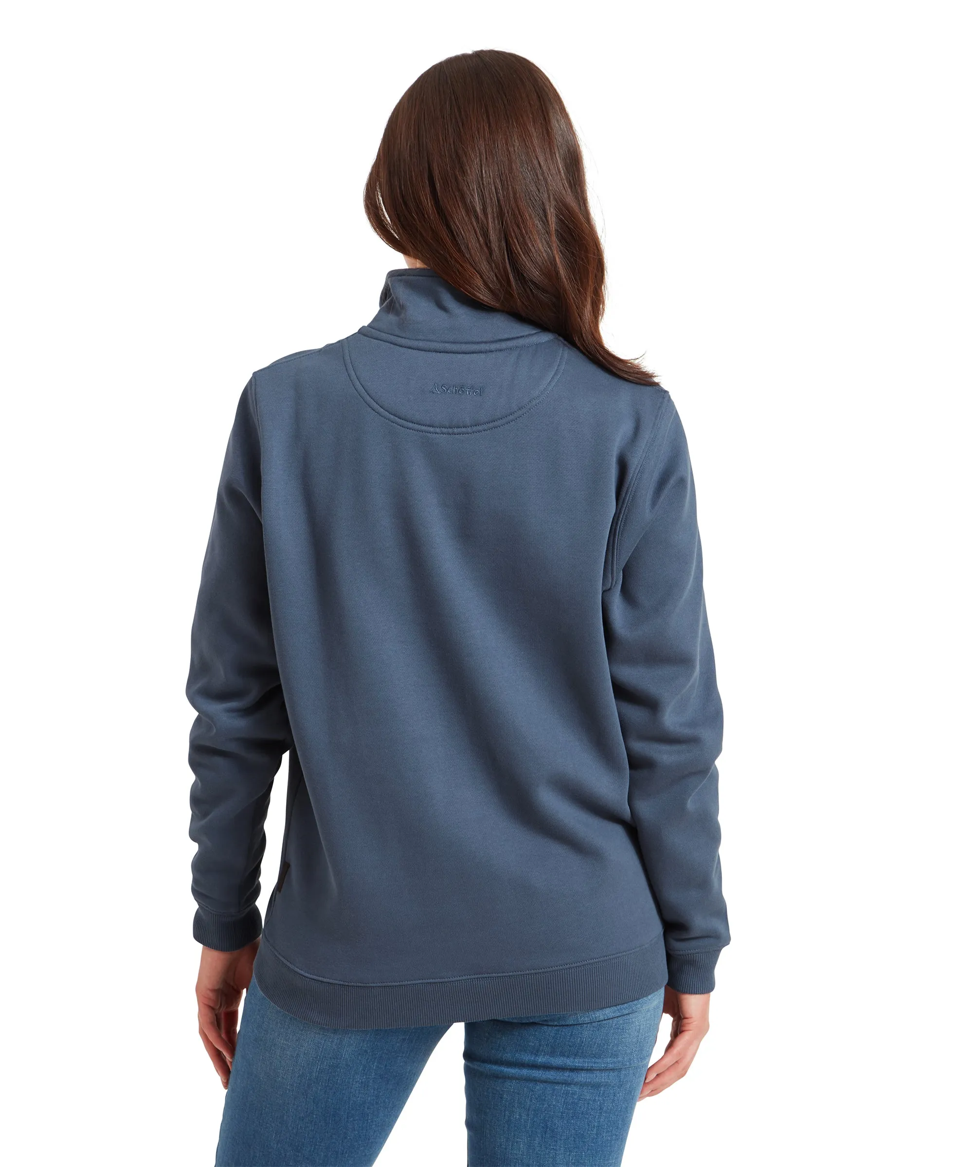 St Agnes Quarter Zip Sweatshirt - Vintage Navy
