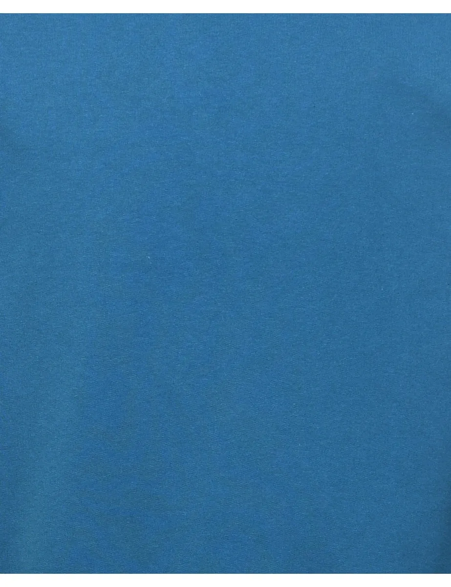 Teal Plain Sweatshirt - M