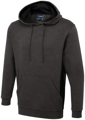 Two Tone Hooded Sweatshirt | Charcoal/Black