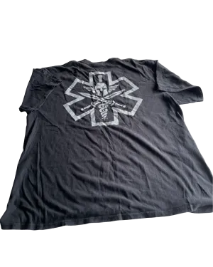 Vintage Black Casual Graphic T-Shirt - Size XL (SKU 4617)
