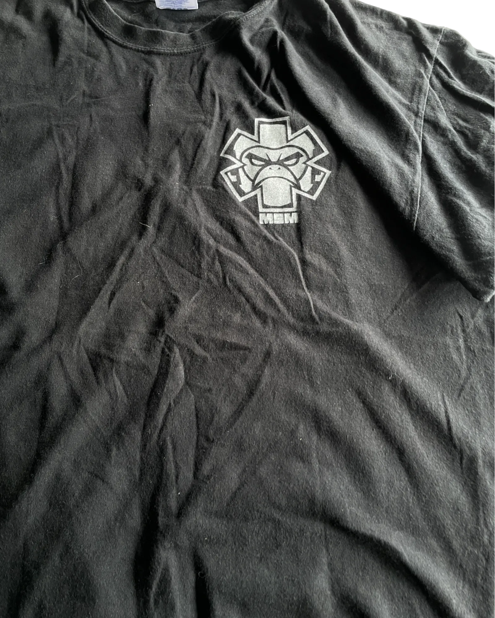 Vintage Black Casual Graphic T-Shirt - Size XL (SKU 4617)